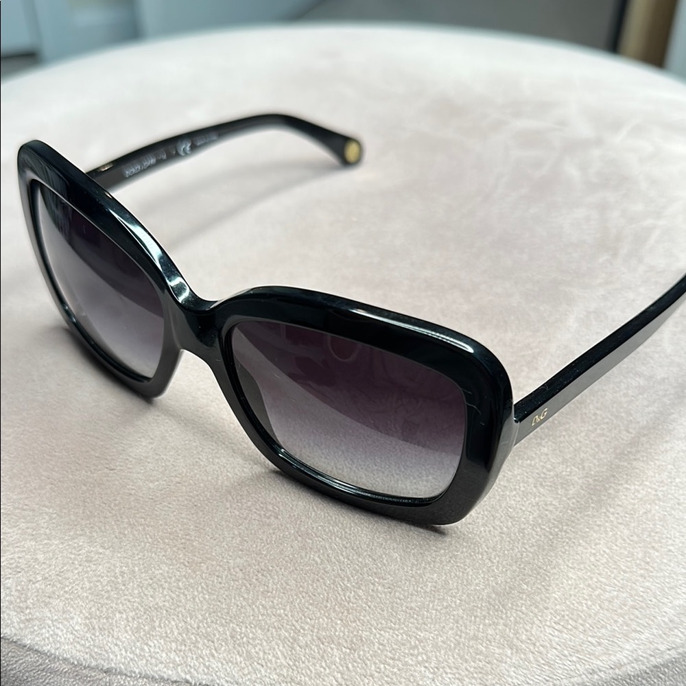 D&G Black Oversized Square Sunglasses